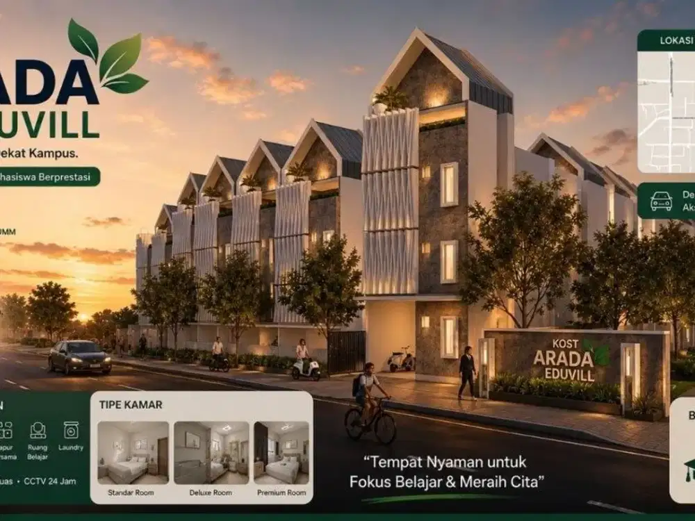 Rukost Kota Malang 20 Kamar Tidur Hanya 2M an Dekat Kampus UB