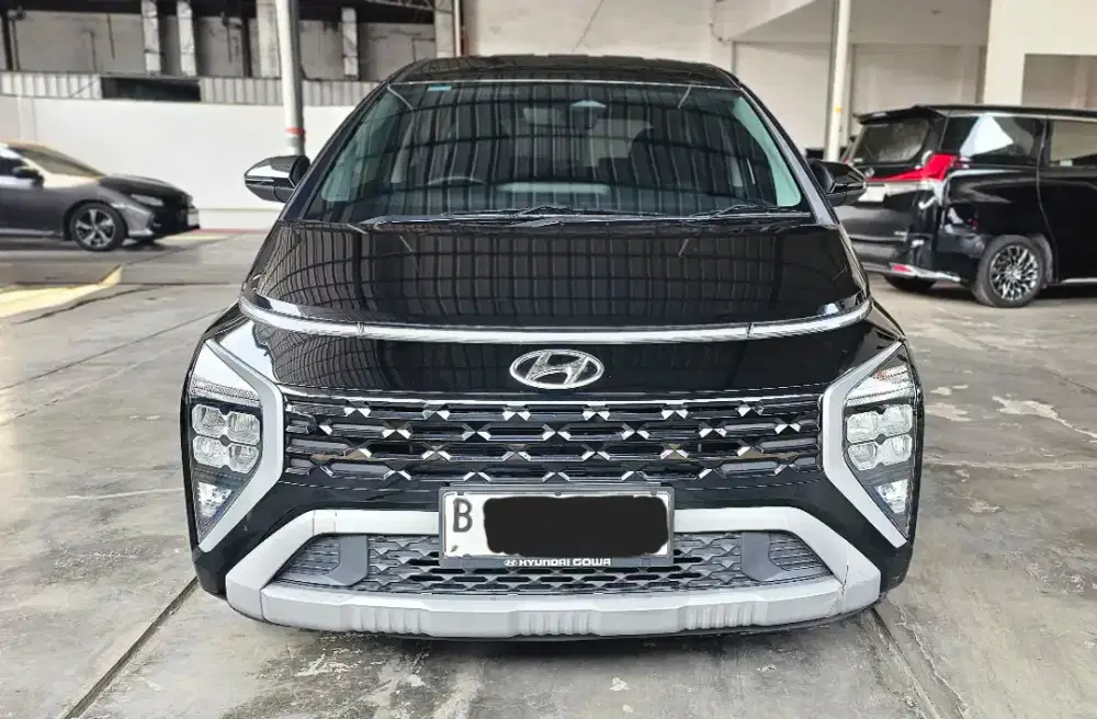 Gress Baru 17rban Km Hyundai Stargazer Prime AT 2024 Hitam Siap Pakai