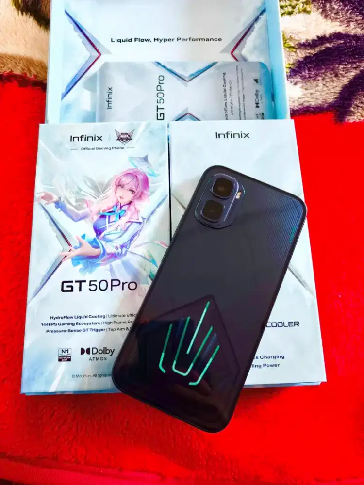 Infinix GT 50 Pro 5G Ram 12+12/512 Gb Fullset Mulus Garansi Panjang