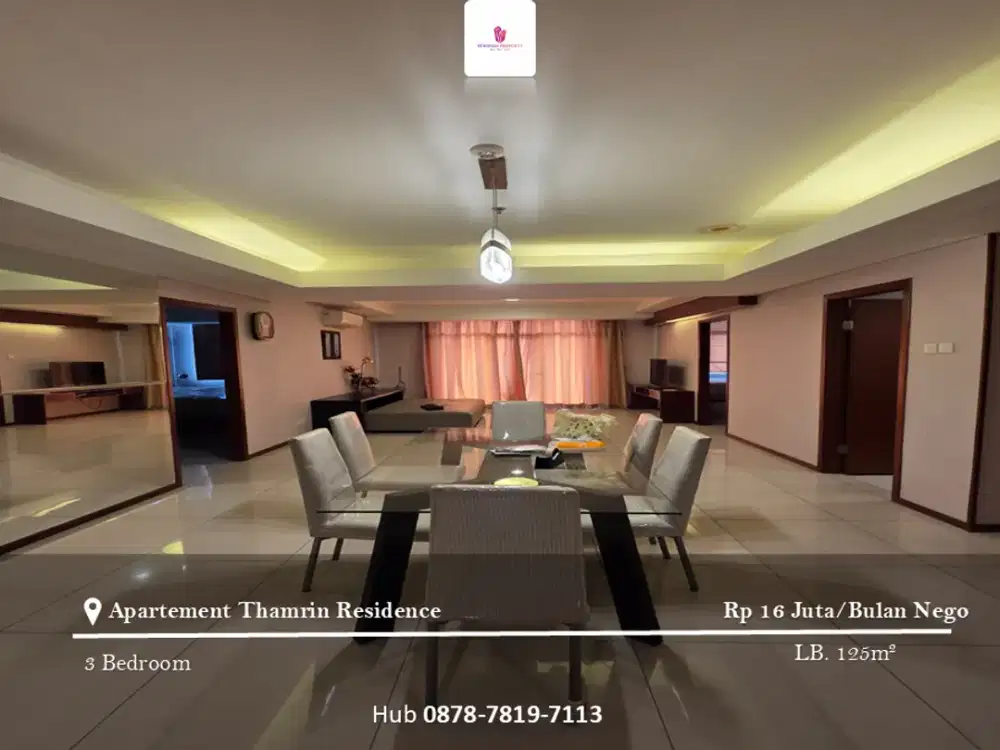Disewakan Apartement Thamrin Residence Condohouse 2BR Furnished