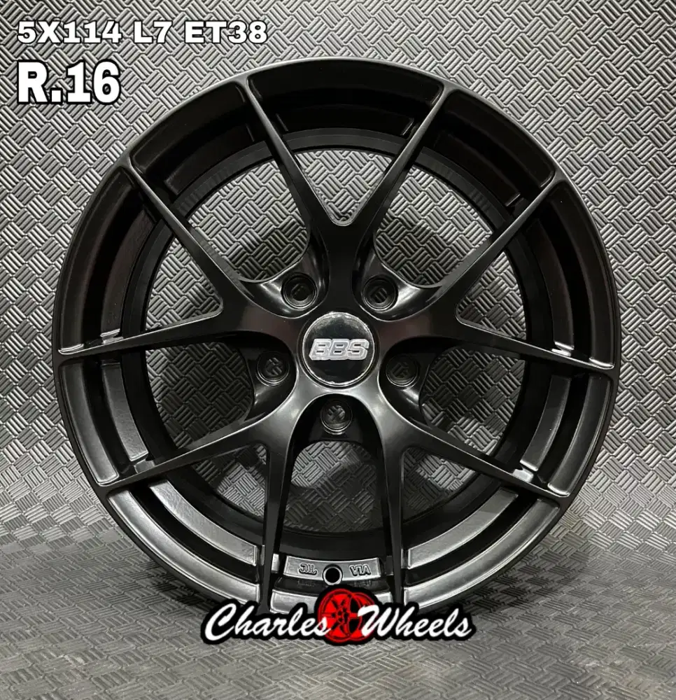 VELG B.B.S RING 16 MATTE BLACK