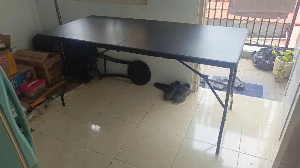 Meja Lipat untuk jualan + Payung