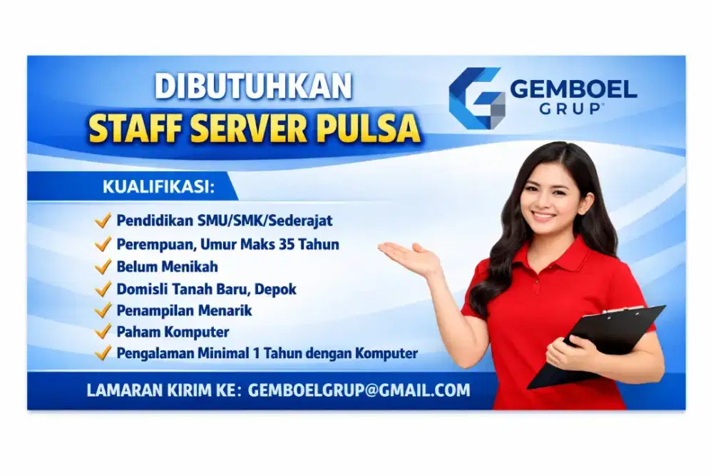 Lowongan kerja Admin Server