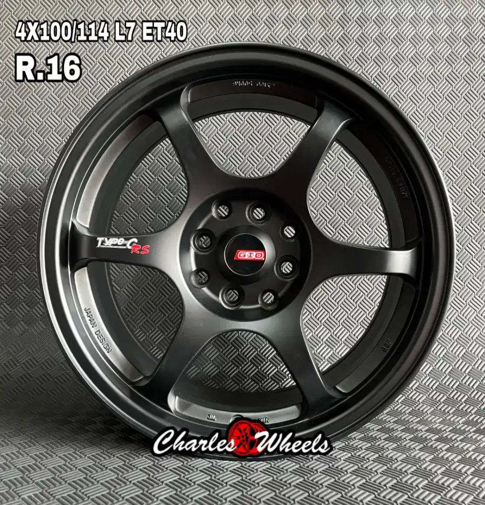 VELG SSR TYPE C MATTE BLACK RING 16