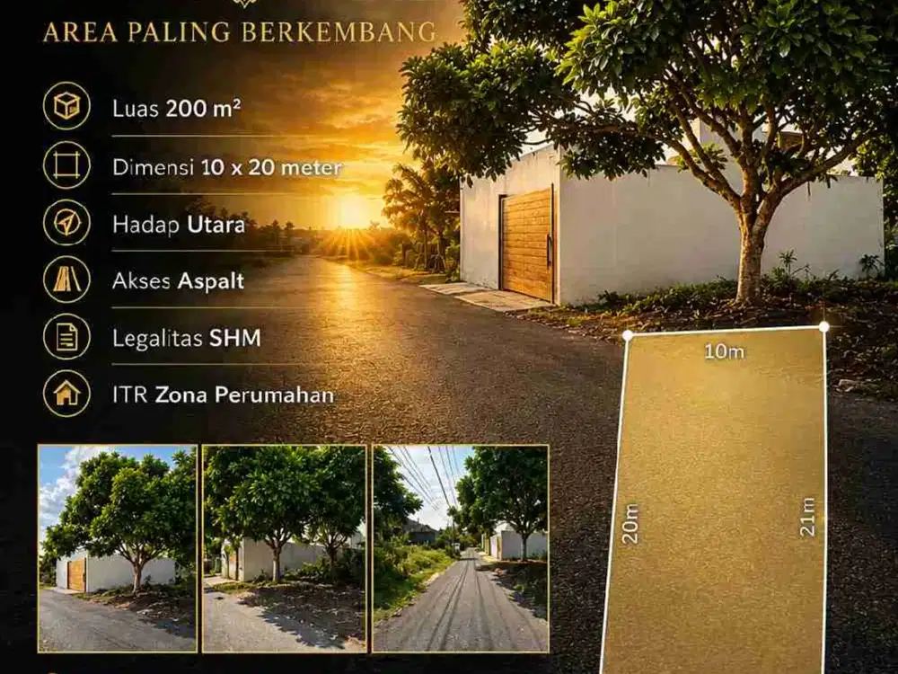 Tanah Strategis area Villa dekat Pantai Pandawa