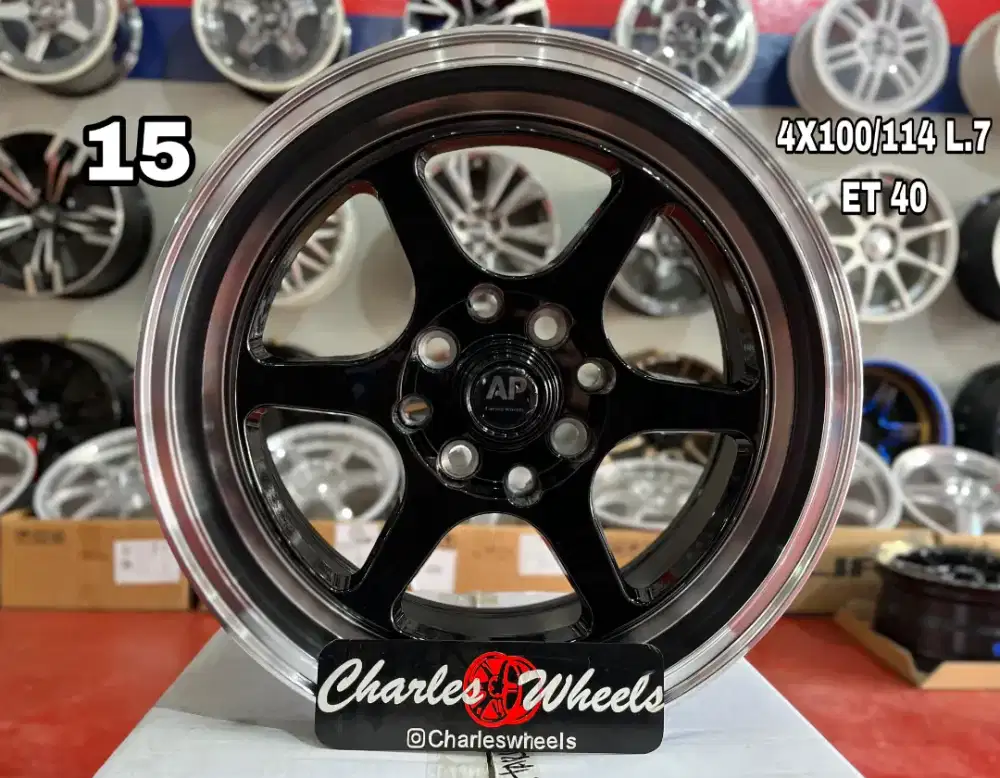 VELG BARU AP R15 HITAM POLISH