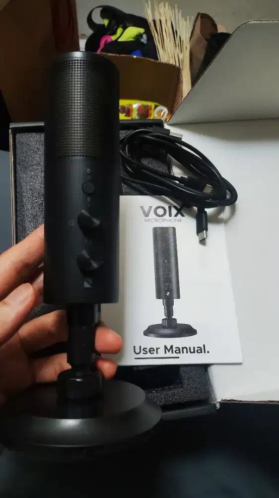 Microphone Noir Voix Condenser USB