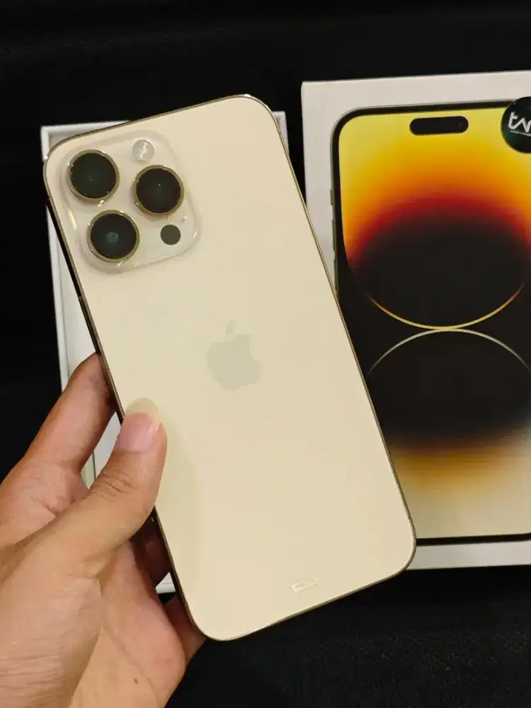 iPhone 14 Promax 256 resmi iBox GOLD
