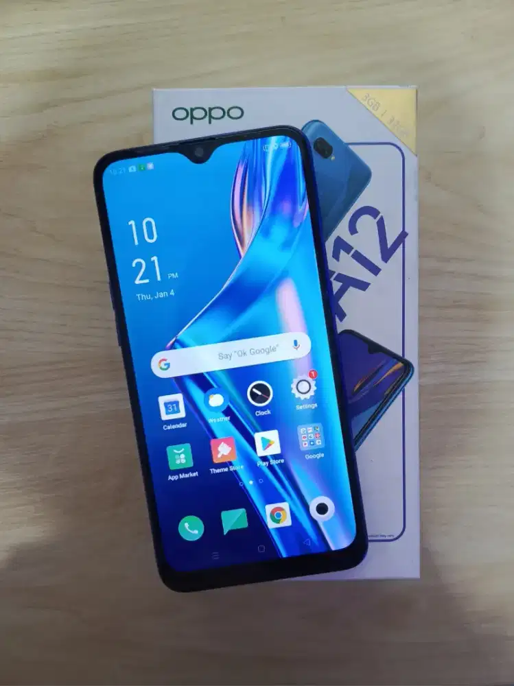 Oppo A12 3/32 Original Normal 100% - HP Bekas Handphone Second Mulus