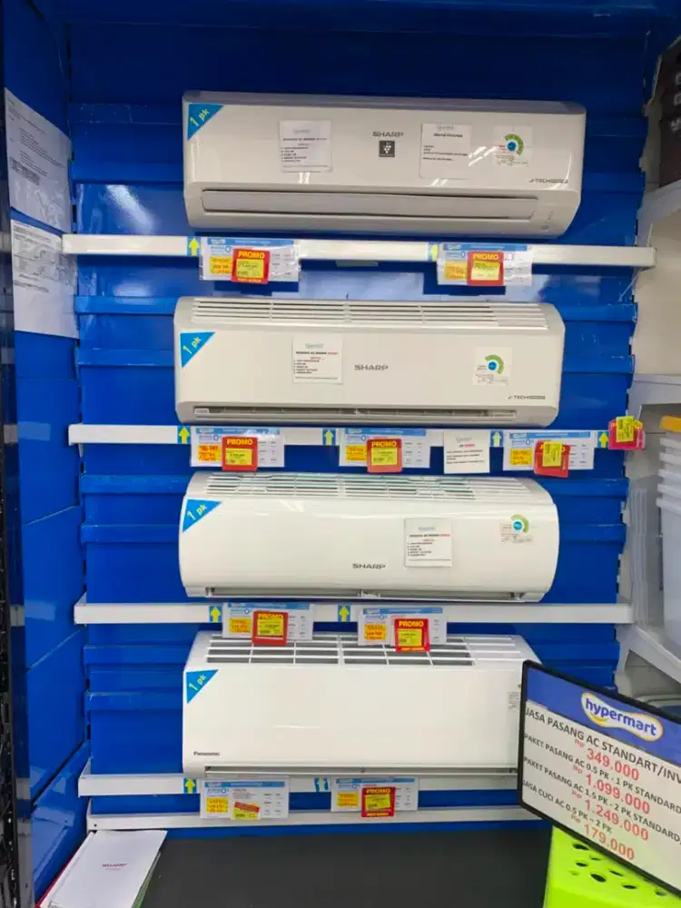 Promo Cicilan AC Sharp bunga 0% gratis 1-2x Angsuran