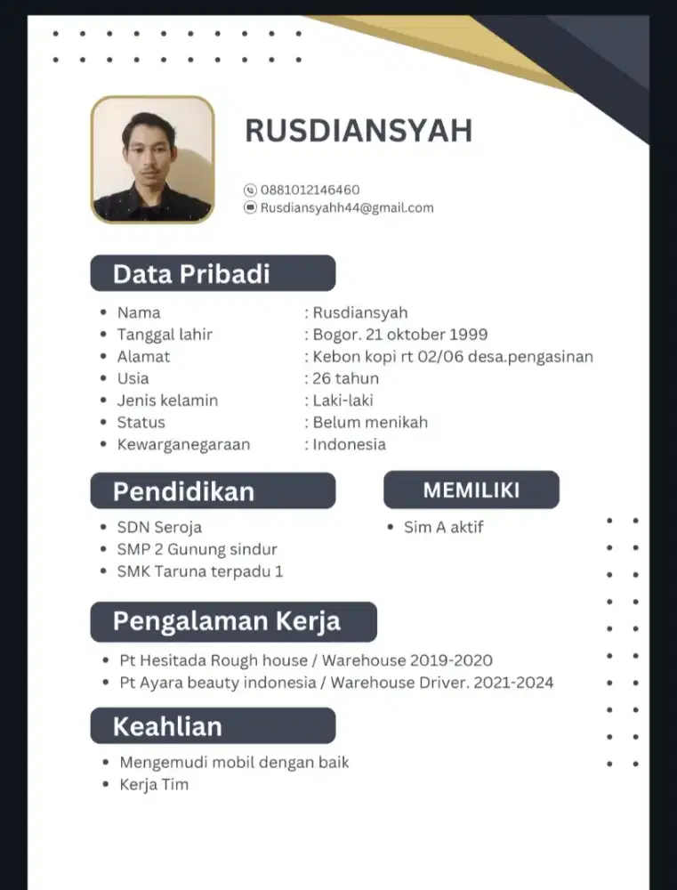 Mencari kerja driver