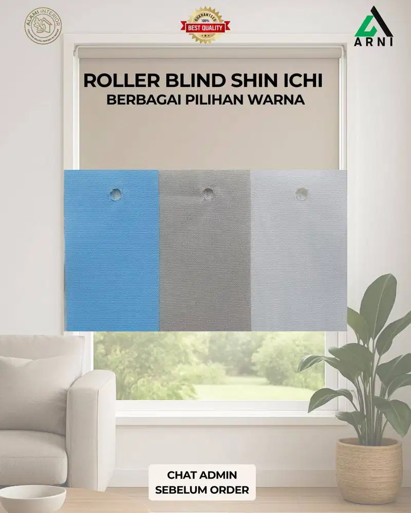 Roller Blind/Penghambat Cahaya/Cocok buat rumah