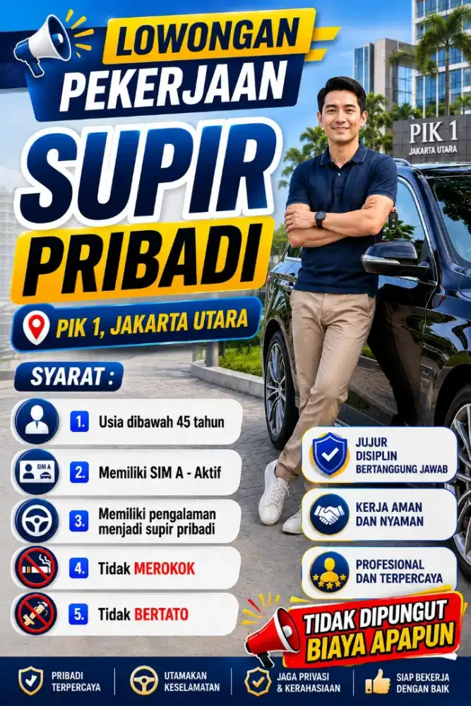 Lowongan Supir Pribadi - PIK