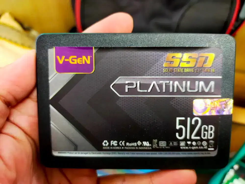 Dijuao SSD Merk V-Gen 512GB Sentinel 100% 100% sudah ada windows 11 25
