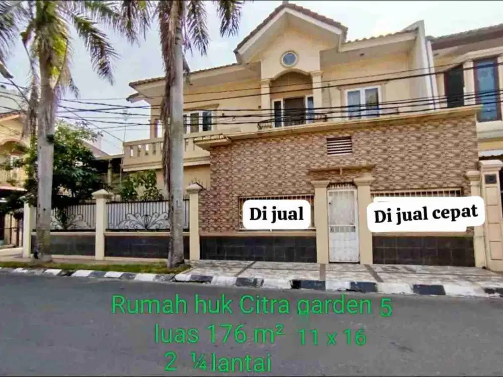 Dijual Rumah Hoek Citra 5 Murah