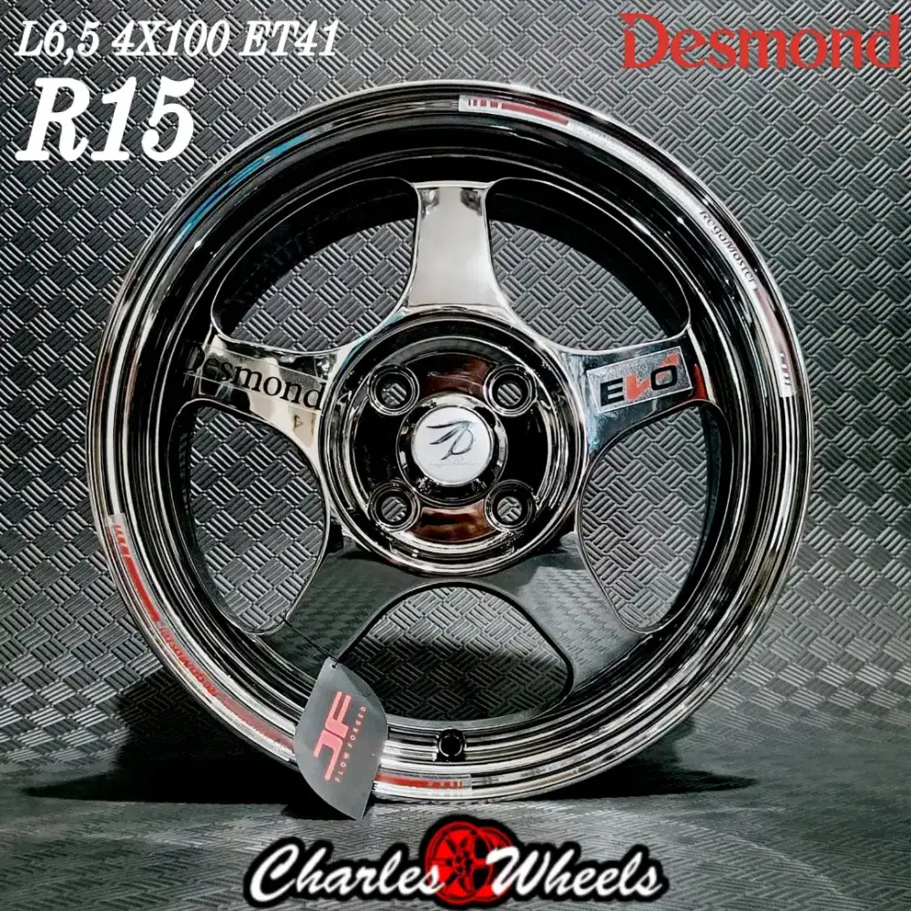 VELG SPOON EVO RING 15 BLACKCHROME