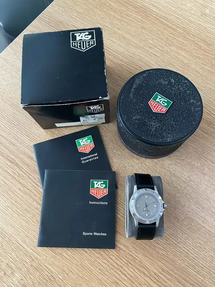 Jam Tangan Tag Heuer 1500 Obama Diver Quartz Original Fullset 1992