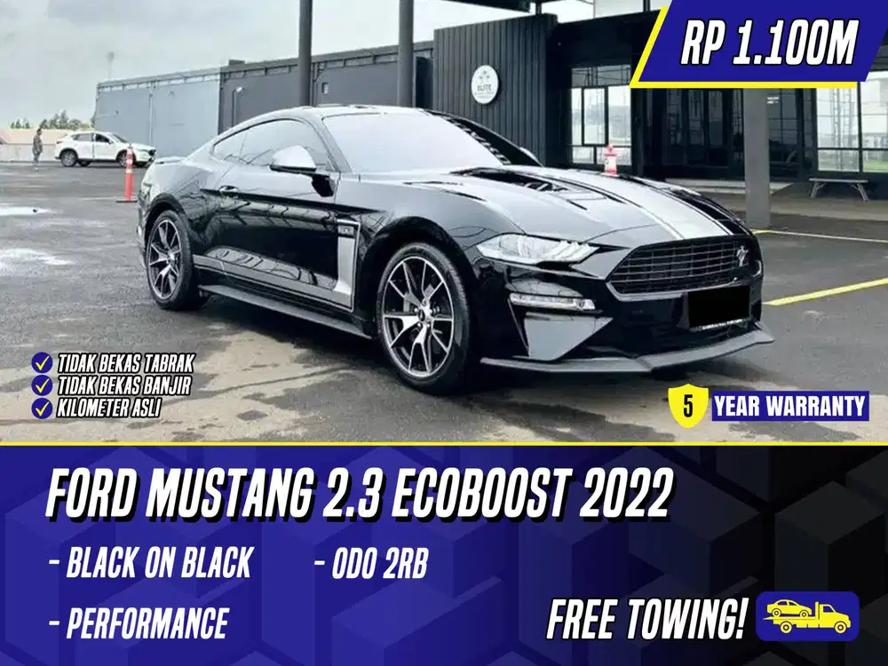 Ford Mustang 2.3 Ecoboost Performance 2022 NIK 2021 Facelift Black