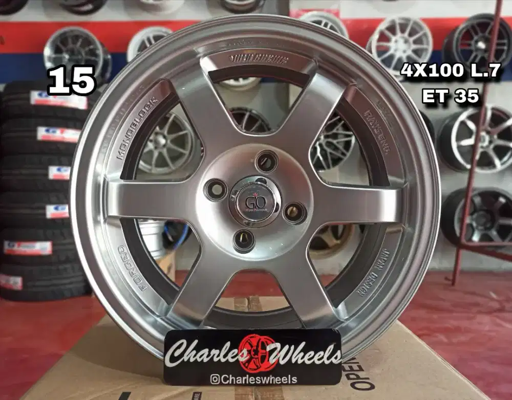 VELG GIO TE37 RING 15 SILVER