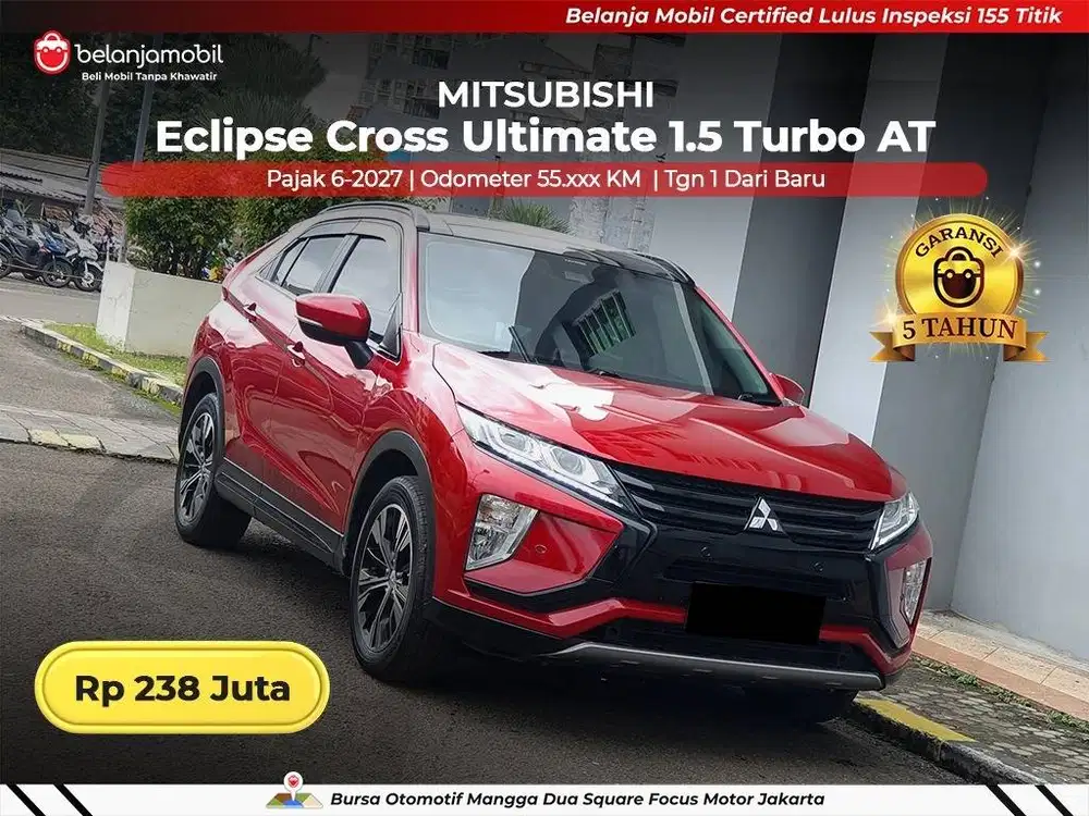 [PAJAK PANJANG] Mitsubishi Eclipse Cross Ultimate 1.5 Turbo 2020/2021