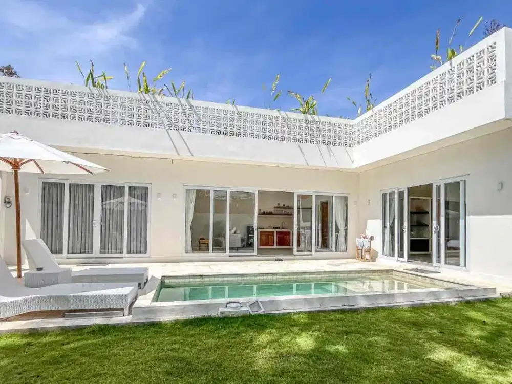 Villa mediterania cantik dan strategis untuk investasi dan bisnis villa