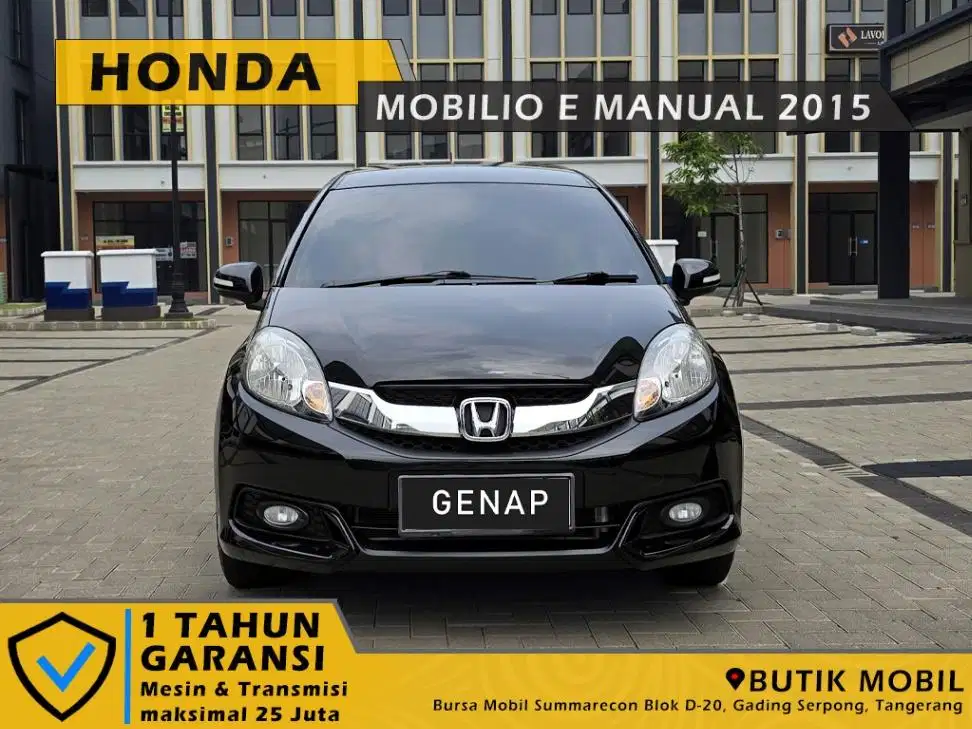 TDP 5 juta. Mobilio E 1.5 Manual 2015 Hitam