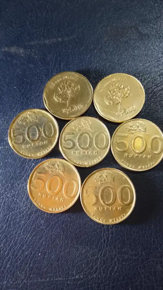 Coin Kuno Melati 500 One Set Original.