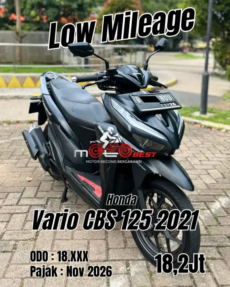 Cash Only Vario 125cc CBS ISS 2021 Remot