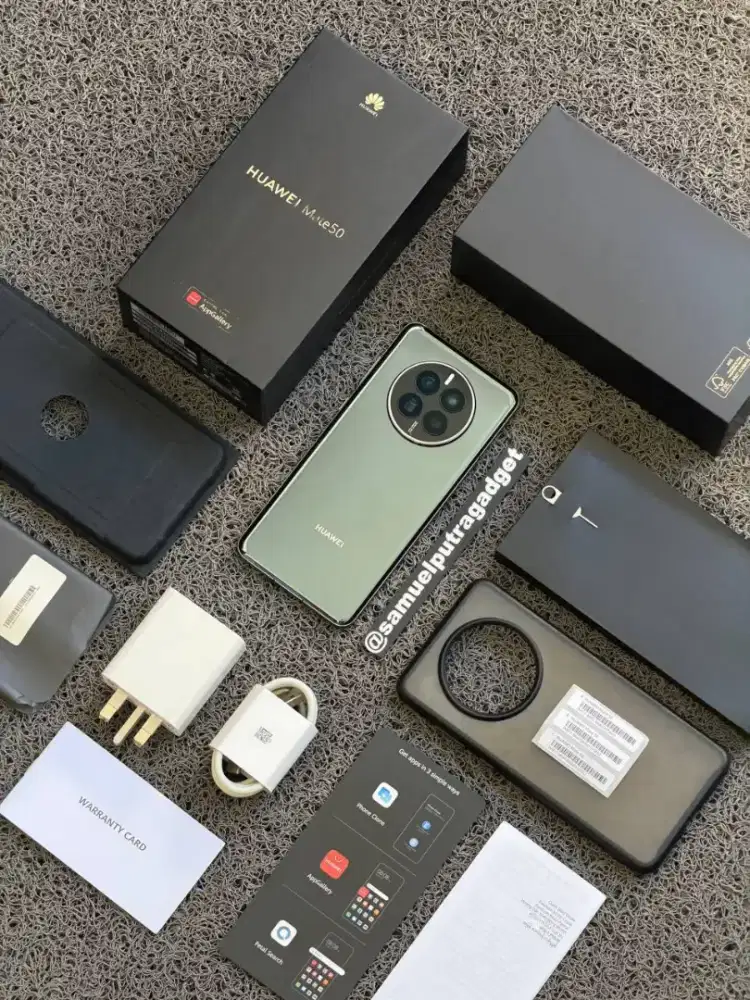 Huawei Mate 50 Black 256gb Fullset ori oke