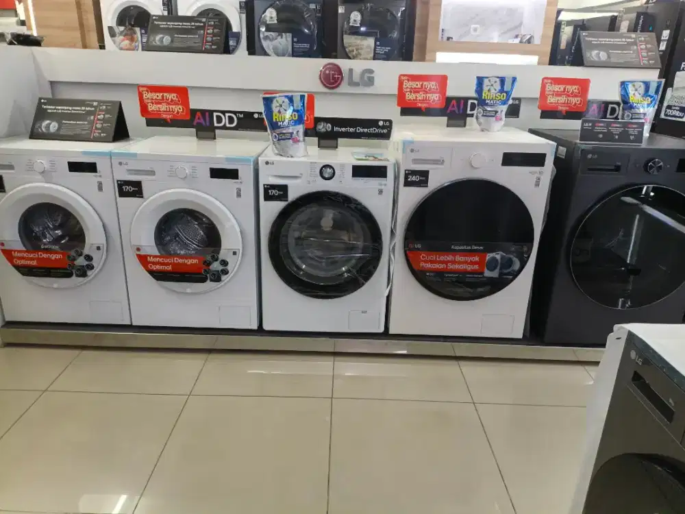 Kredit mesin cuci front loading LG tanpa dp