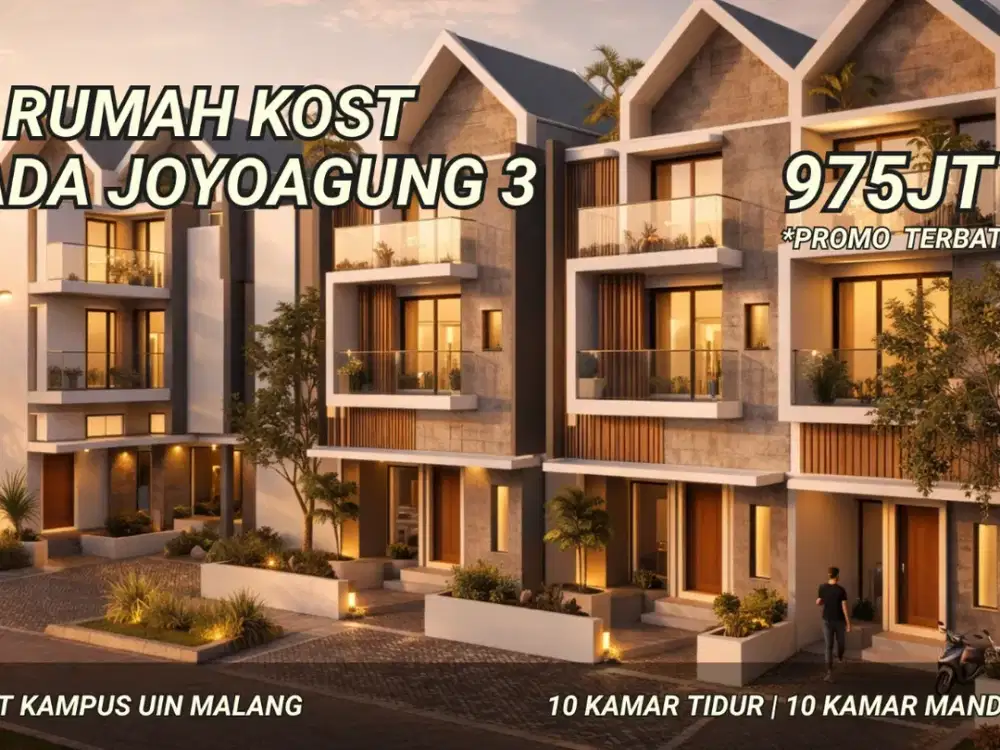 Rumah Kost Mewah Kota Malang Cuma 7 Menit Dari Kampus UIN