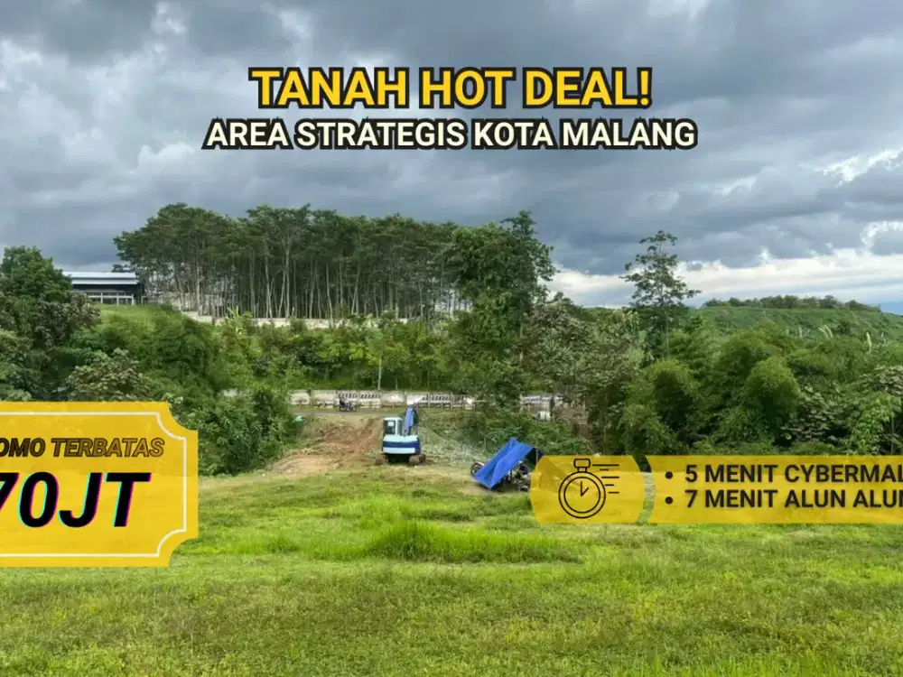 Tanah Kavling Murah Cocok Untuk Hunian Dekat Cybermall dan Alun Alun Kota Malang