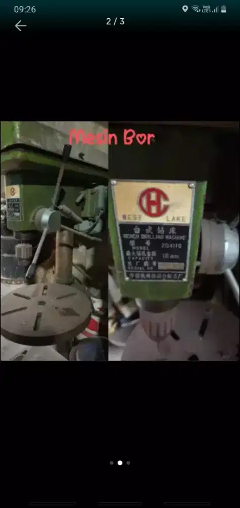 Mesin bor duduk