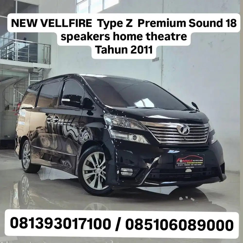 pjk baru, th 2011,VELLFIRE  Type Z platinum II  Premium Sound 18 speak