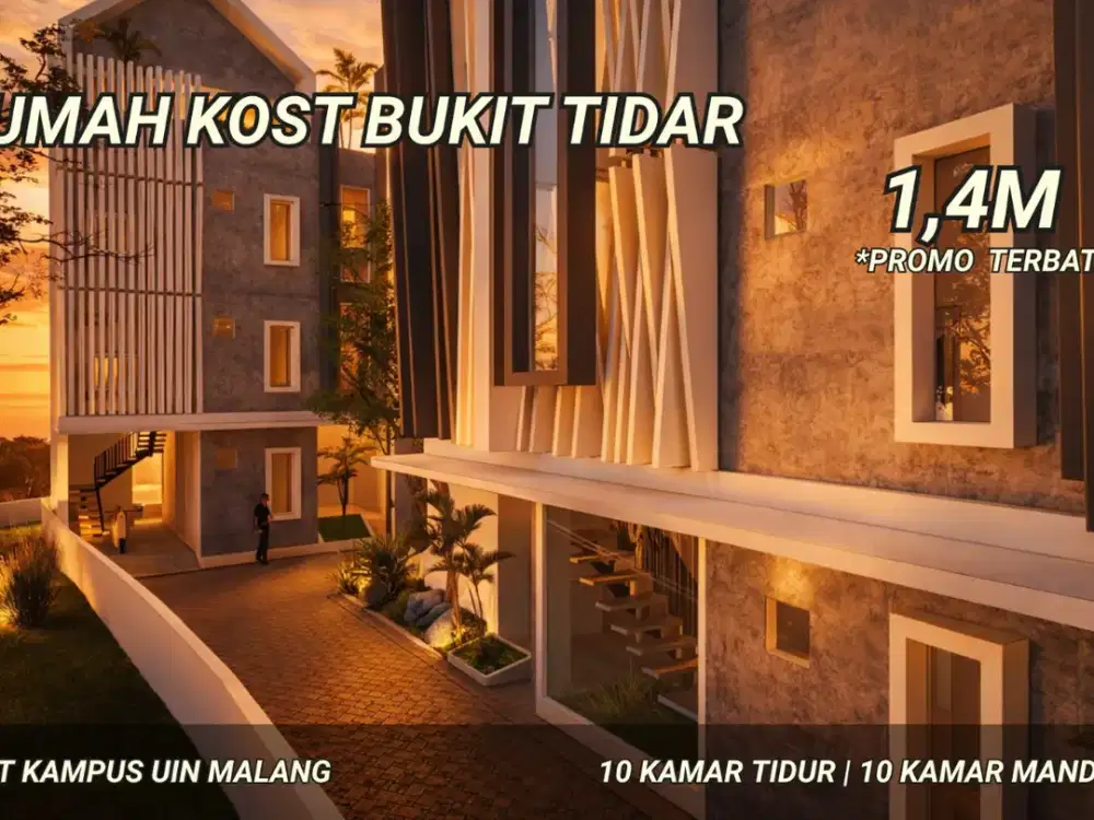 Rumah Kost Mewah Cuma 7 Menit Dari Kampus UMM Malang