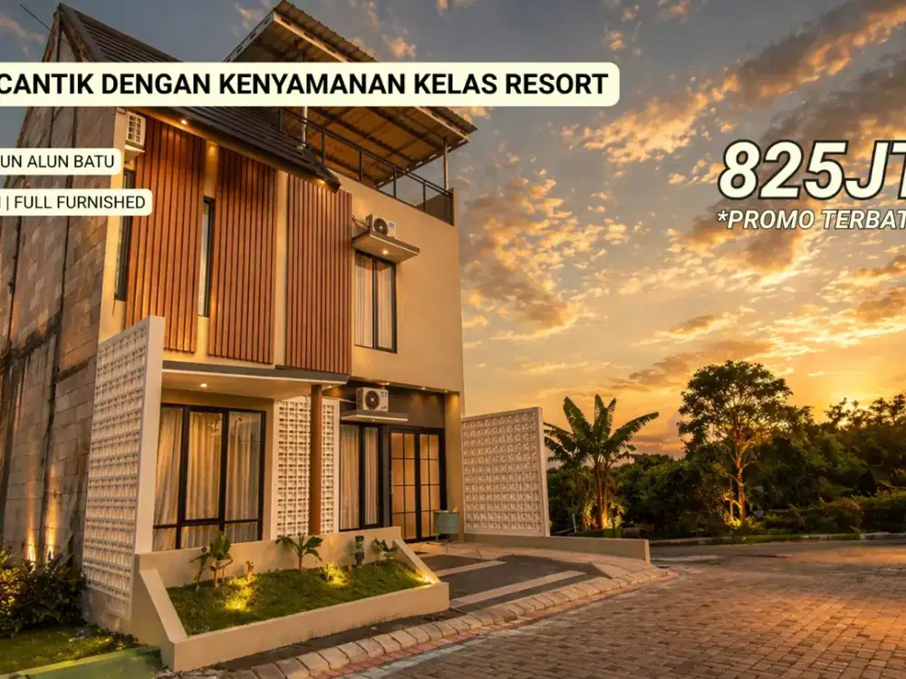 Villa Mewah Area Strategis 3 Menit Alun Alun Kota Batu