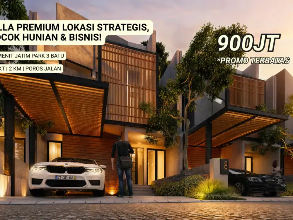 Villa Mewah Area Strategis 5 Menit Jatim Park 3 Kota Batu