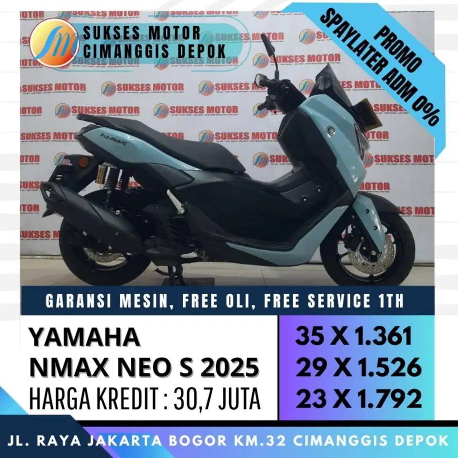 NMAX NEO S 2025 KMLOW UNIT MULUS LIKE NEW BERGARANSI [SUKSES MOTOR]