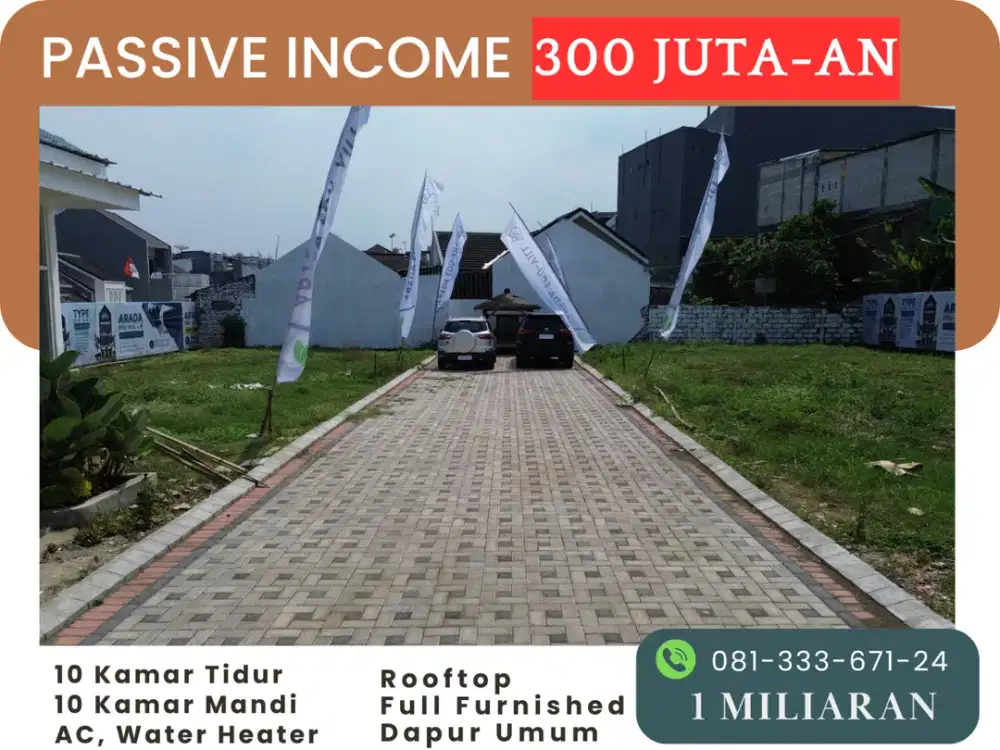 Jual Rukost 5 Menit Apartemen Begawan Tlogomas Malang SHM Pecah Full AC dan Water Heater