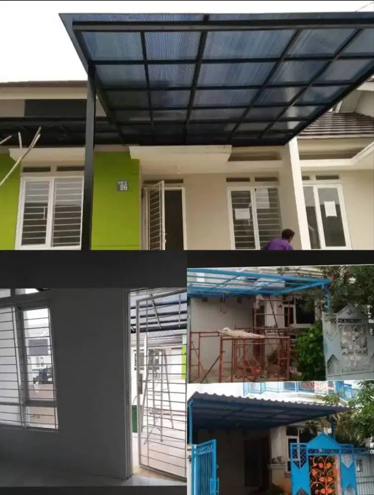 Jasa buat dan pasang kanopi, pagar, teralis