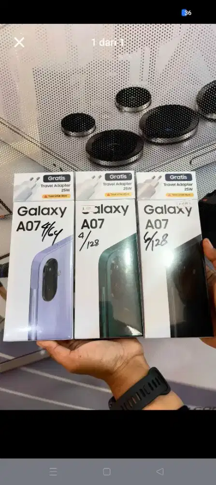 New Samsung galaxy A07 4/64 garansi resmi 1 tahun
