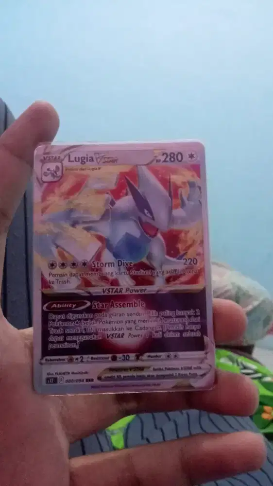 kartu pokemon lugia V koleksi