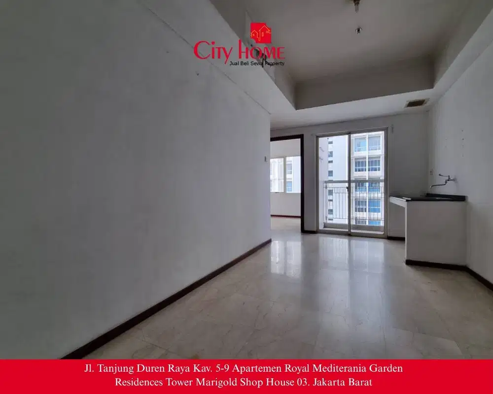 Sewa Apartemen Unfurnished di Royal Mediterania Garden Residences