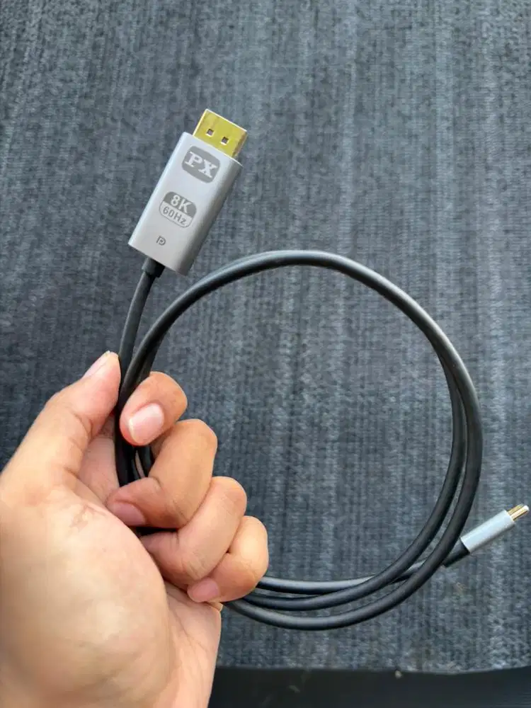 Kabel USB Type C 3.1 Converter to DP Display Port 1.4 8K PX CDP-1M