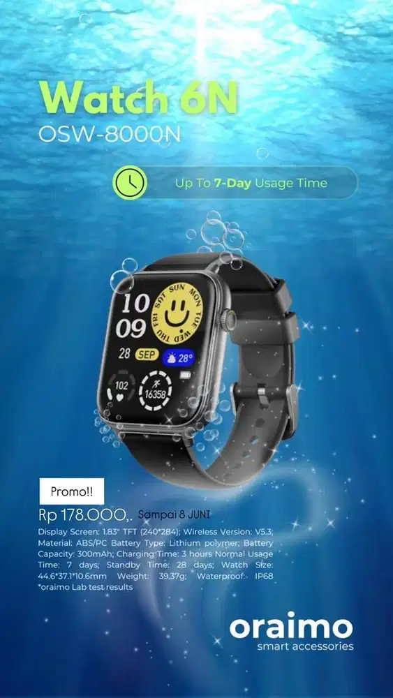 Smartwatch Oraimo Watch 6N OSW-8000N