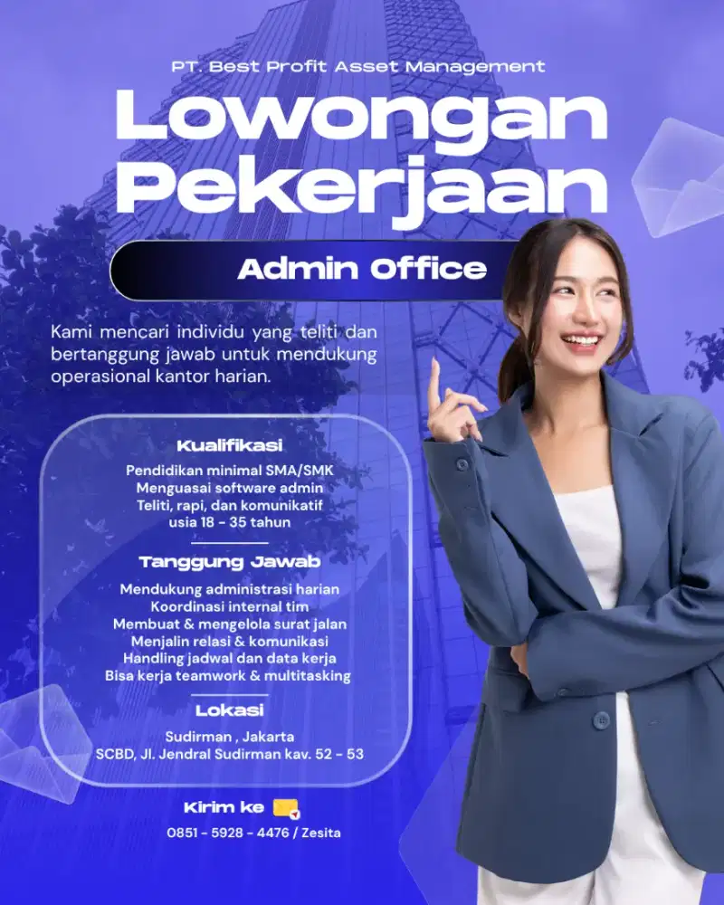 Lowongan Kerja Staff Office Jakarta. GRATIS
