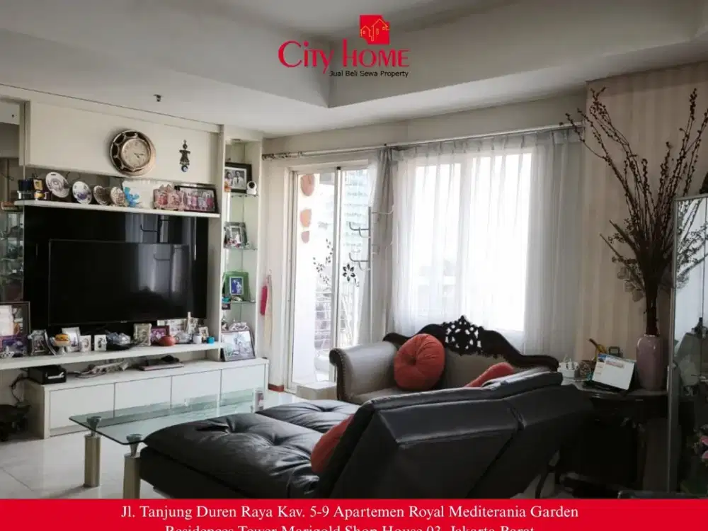 DIJUAL - 2+1 BR Royal Mediterania Garden Apt at Podomoro City