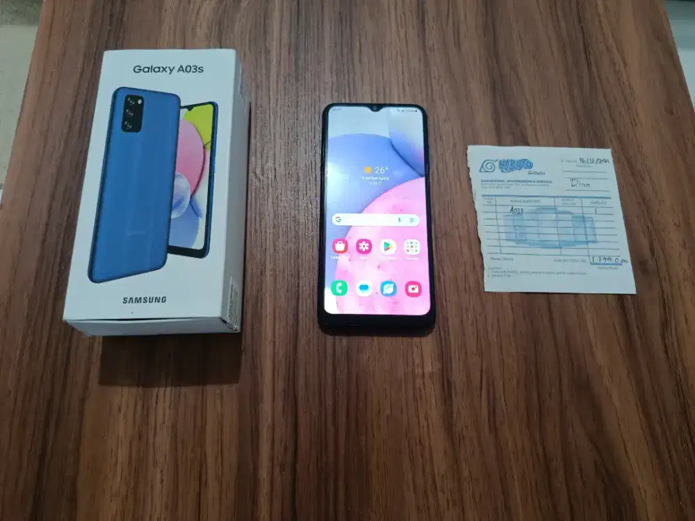 Samsung Galaxy A03s Navy (Kelengkapan Box + Nota, Minus Charger)