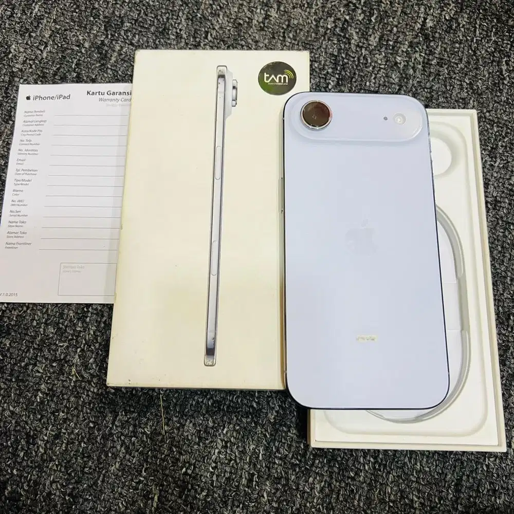 iphone 17 air 256gb resmi ibox mulus like new sebulan pakai cc rendah