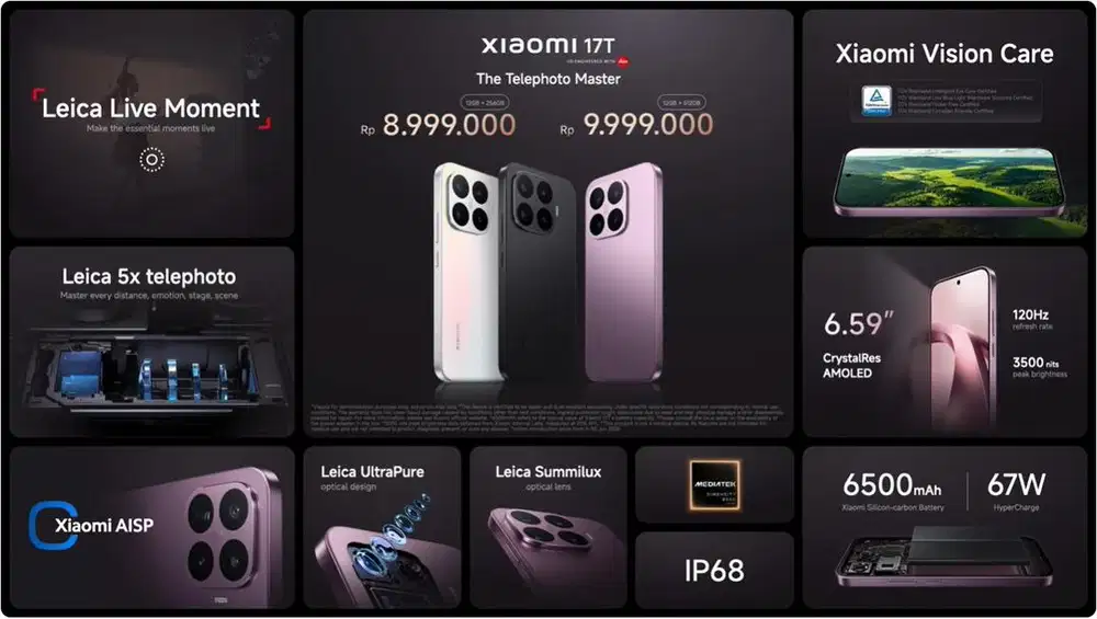 Open Pree Order Xiaomi 17T Free Gift
